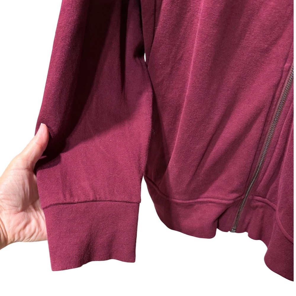 Polo Ralph Lauren Mens XXL Estate Rib Full Zip Hoodie Red Wine Navy Windbreaker - Picture 7 of 10